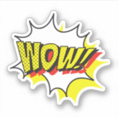 Wow gratis dag Klassiek Sticker (Voorkant)