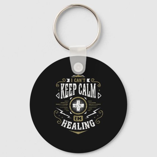 Wow Healer I Can't Keep Calm I'm Gaming  Sleutelhanger (Voorkant)
