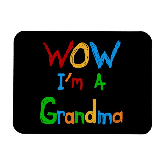 WOW Ik ben een oma T-shirts en geschenken Magneet (Horizontaal)