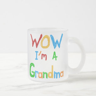 WOW Ik ben een oma T-shirts en geschenken Matglas Koffiemok