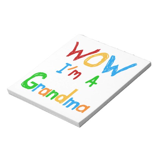 WOW Ik ben een oma T-shirts en geschenken Notitieblok (Gedraaid)