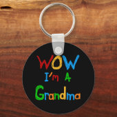 WOW Ik ben een oma T-shirts en geschenken Sleutelhanger (Voorkant)