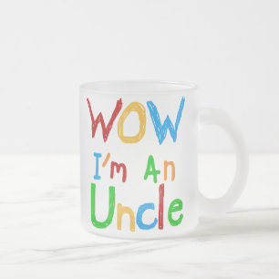 WOW Ik ben een oom T-shirts en GIfts Matglas Koffiemok