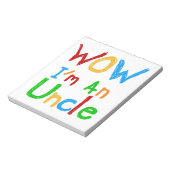 WOW Ik ben een oom T-shirts en GIfts Notitieblok (Gedraaid)