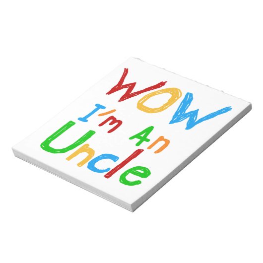 WOW Ik ben een oom T-shirts en GIfts Notitieblok (Gedraaid)