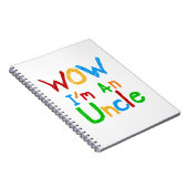 WOW Ik ben een oom T-shirts en GIfts Notitieboek (Rechterzijde)