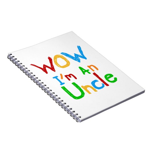 WOW Ik ben een oom T-shirts en GIfts Notitieboek (Rechterzijde)