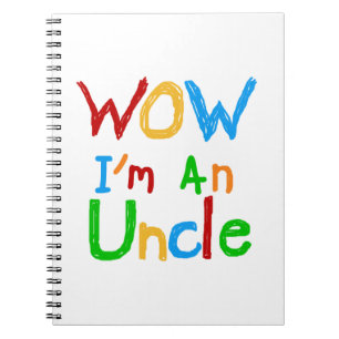 WOW Ik ben een oom T-shirts en GIfts Notitieboek