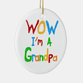 WOW Ik ben een opa T-shirts en geschenken Keramisch Ornament (Rechts)