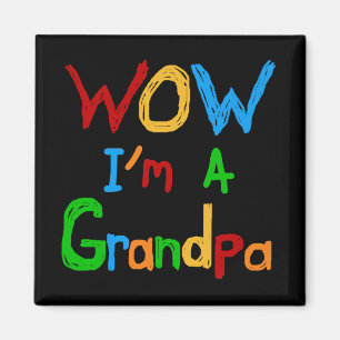 WOW Ik ben een opa T-shirts en geschenken Magneet