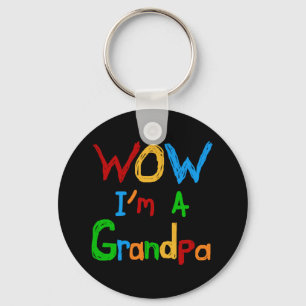 WOW Ik ben een opa T-shirts en geschenken Sleutelhanger