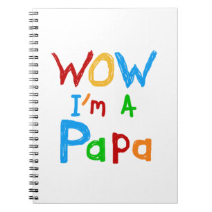 Wow ik ben een Papa Tshirts en GIfts Notitieboek