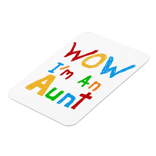 WOW Ik ben een tante T shirten en geschenken Magneet (Linkerzijde)