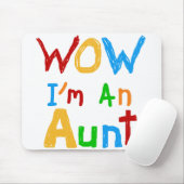 WOW Ik ben een tante T shirten en geschenken Muismat (Met muis)