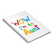 WOW Ik ben een tante T shirten en geschenken Notitieboek (Rechterzijde)