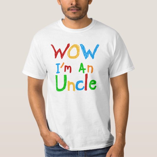 WOW Ik ben oom T-shirts en GIfts (Voorkant)