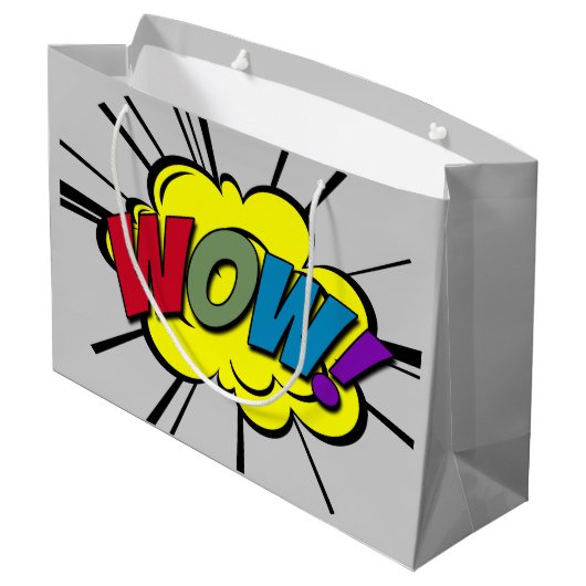 WOW! LARGE CADEAUZAKJE (Achterkant Gekanteld)