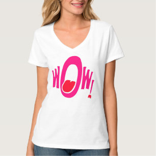 WOW! Levendig Pop Art Dames T-shirt - Expressief