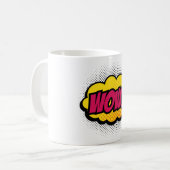 "Wow"-Logo-ontwerp Koffiemok (Voorkant links)