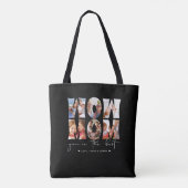 Wow mam Quote Modern Black 6 Foto Collage Draagtas (Achterkant)