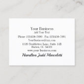 WOW Pop Art Carte de visite (Dos)