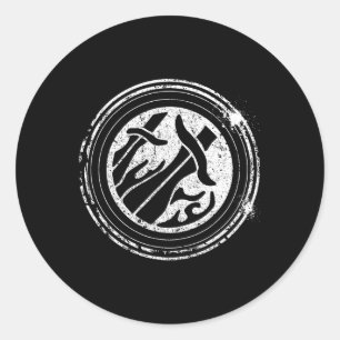 Wow Rogue Role Spelende Gamer  Ronde Sticker