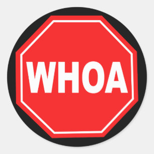 wow ronde sticker