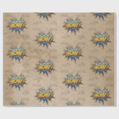 WOW!  stripboek Steampunk Pop Cadeaupapier (Vlak)