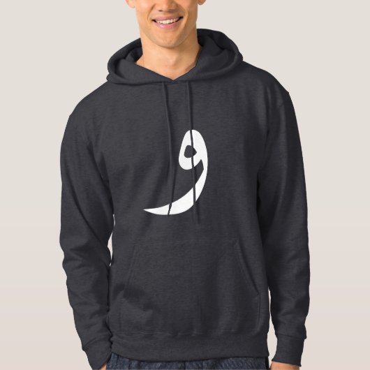 "Wow" Sweat à capuche lettre arabe (Devant)
