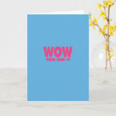 WOW Vous L'Avez Fait Carte (Fleur jaune)
