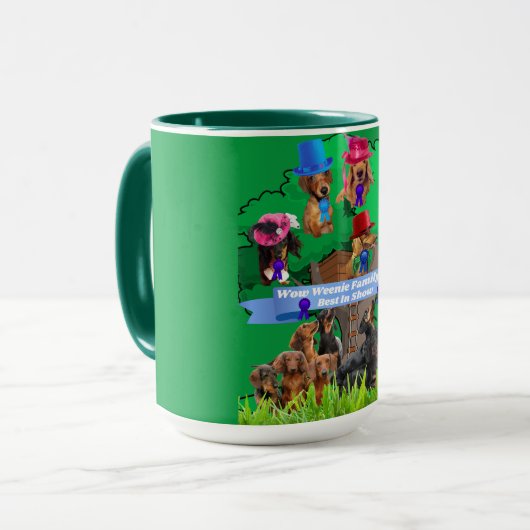 Wow Weenie Family Tree 2 Tone Café Mug (Devant gauche)