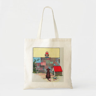 Wow-wow-wow! Wiens hond bent u? kinderrijmpje Tote Bag