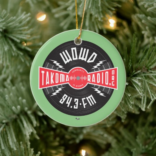 WOWD Bangham Logo Keramisch Ornament (Boom)