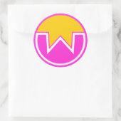 wownero ronde sticker (Tas)