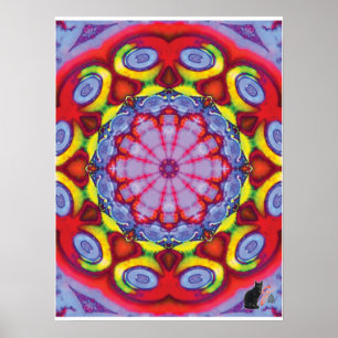 Wowzer Kinestische Collage Kaleidoscoop Poster