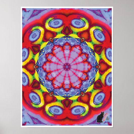 Wowzer Kinetic Collage Kaleidoscope Poster (Devant)