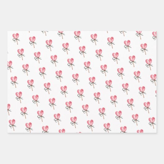 WP | 1 Naam Top Blad 3 Valentijnse  Wrapping Paper (Voorkant 3)