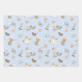 WP Blue | Boy Oh Boy op  speelgoed Inpakpapier Vel (Voorkant 3)