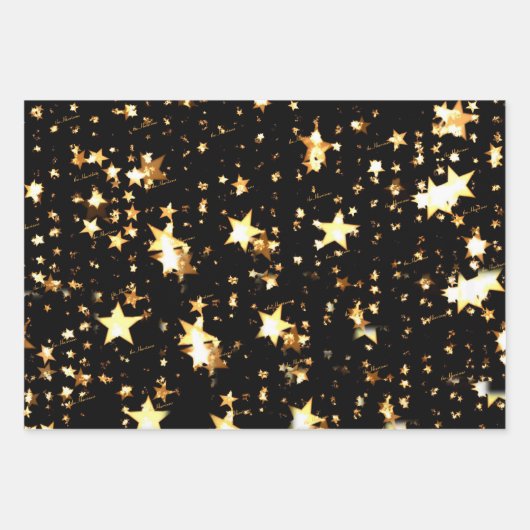WP | Nom (3) Black Gold 19x29 Wrapping Papier (Devant 3)