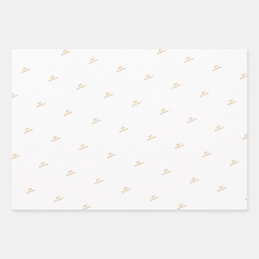 WP | Nom (3) Black Gold 19x29 Wrapping Papier (Devant 2)