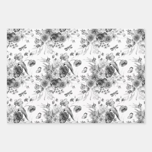 WP | SM print, Nederlands stilleven bloemenkunst,  Inpakpapier Vel (Voorkant 2)