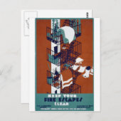 WPA  BRIEFKAART (Voorkant / Achterkant)