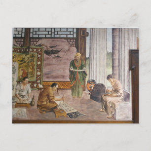 WPA Murals 3 ~ briefkaart