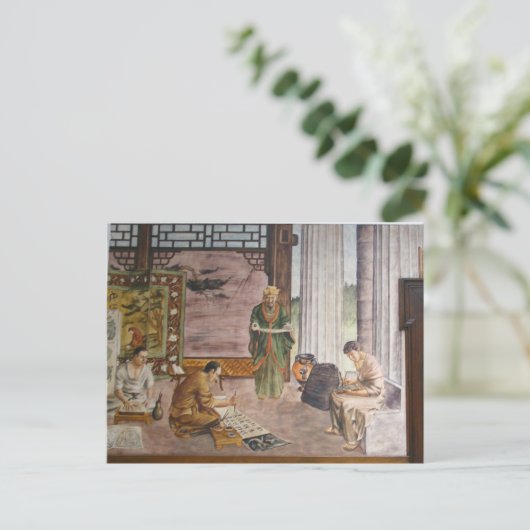 WPA Murals 3 ~ carte postale (Debout devant)