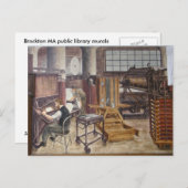 WPA Murals 7 ~ carte postale (Devant / Derrière)