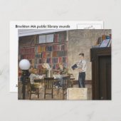 WPA Murals 8 ~ carte postale (Devant / Derrière)