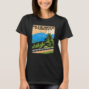 WPA Nationaal Park Poste met Blue Ridge Parkway T-shirt