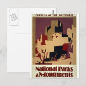 WPA - nationale parken Briefkaart (Voorkant / Achterkant)