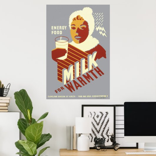 WPA Poster LAIT (Bureau à domicile)