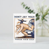  WPA-Poster: Niet Jaywalk. Let op je stap Briefkaart (Staand voorkant)